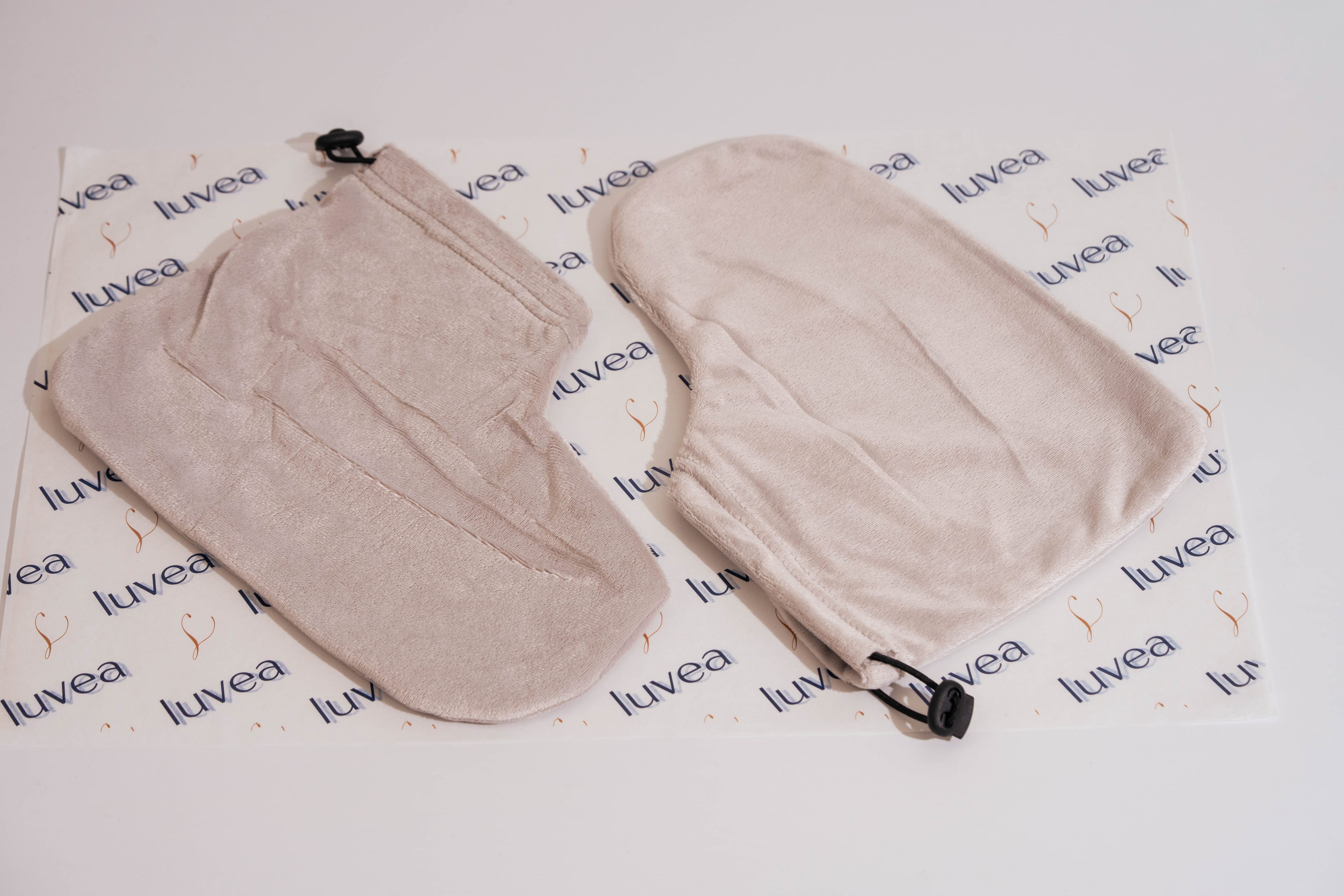 Pair of terry cloth foot covers from the Foot Ritual